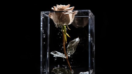 flower in glass