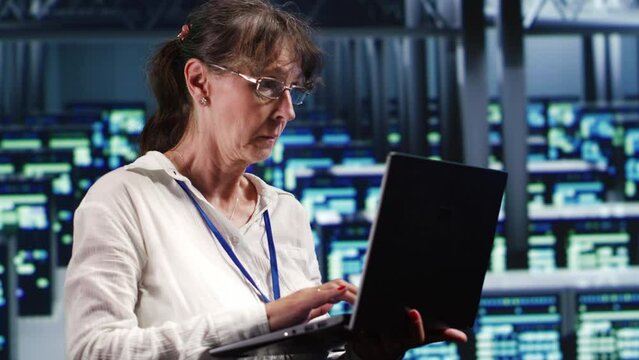 Octogenarian developer in high tech space equipped to handle modern computing requirements, doing regular upgrades to server rigs, increasing processing power and storage capacity to prevent defects
