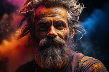 Indian holi fest. Generative AI