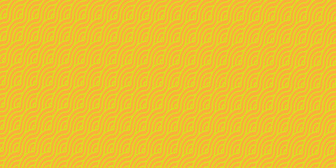 Abstract Pattern with wave lines orange white scripts background. seamless scripts geomatics overloping create retro line backdrop pattern background. Overlapping Pattern with Transform Effect.