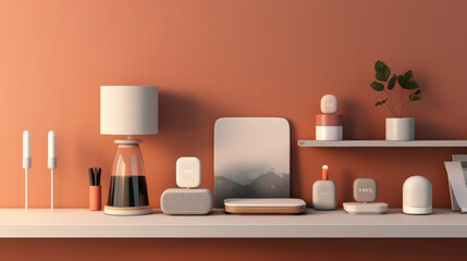 A smart home hub orchestrating various IoT devices to create a seamless living environment