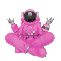 astronaut is doing a cool and fine pose © DM7