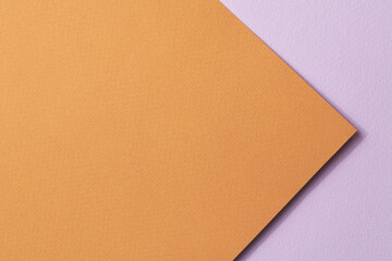 Rough kraft paper background, paper texture lilac brown colors. Mockup with copy space for text.