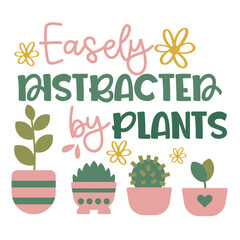 Plant lover Inspirational vector Hand drawn typography poster. T shirt calligraphic design. Vector illustration