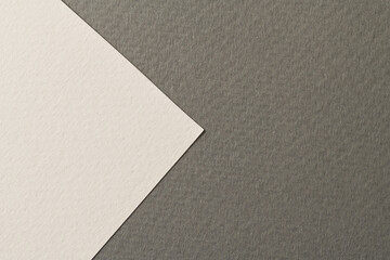 Rough kraft paper background, paper texture different shades of grey. Mockup with copy space for text.