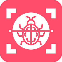 Vector Design Virus Scan Icon Style