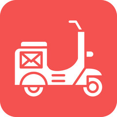 Vector Design Mail Bike Icon Style