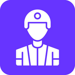 Vector Design Male Player Icon Style