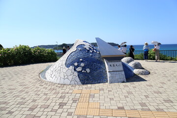 Scenery of "Tsunoshima Bridge" in Yamaguchi Prefecture, Japan