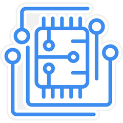 Vector Design Circuit Icon Style