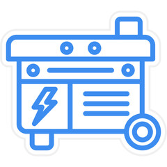 Vector Design Electric Generator Icon Style