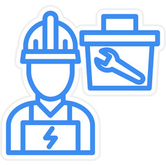 Vector Design Electrician Service Icon Style