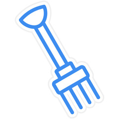 Vector Design Farm Fork Icon Style