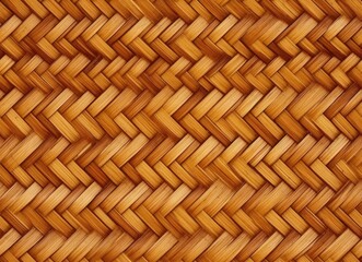Pattern of reed weaving mat with vintage style for background and design art work. SEAMLESS PATTERN. SEAMLESS WALLPAPER.