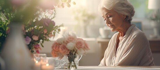 Elderly woman at home on International Widows Day reflecting on loneliness and challenges of widowhood during retirement