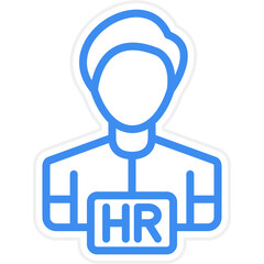 Vector Design Hiring Manager Male Icon Style