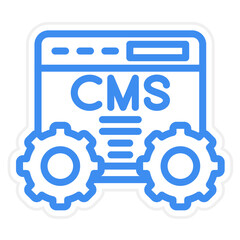 Obraz premium Vector Design Cms Icon Style