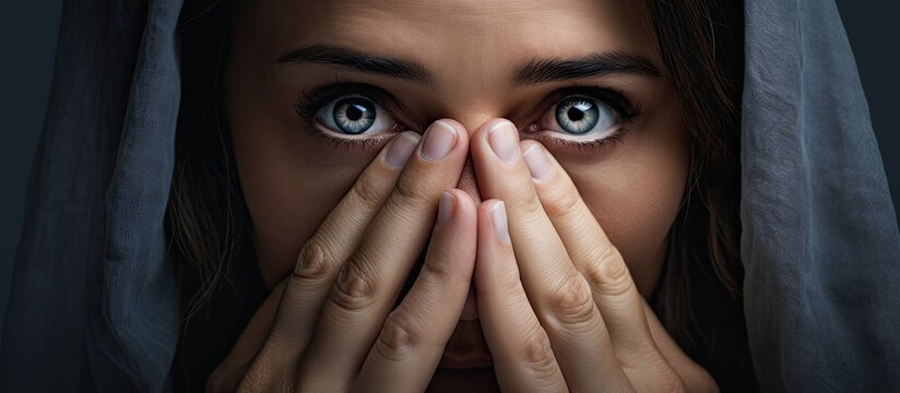 Image Of Caucasian Woman Crying Representing The Concept Of Sadness Awareness Injustice Unfairness And Social Issues On International Widows Day