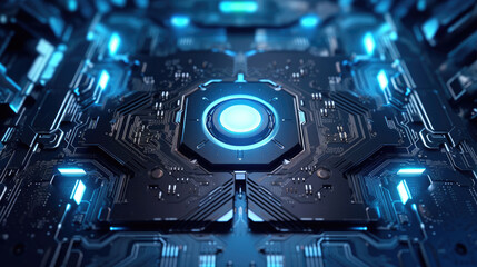 A visual exploration of the future of data protection through an abstract, cyber security background concept