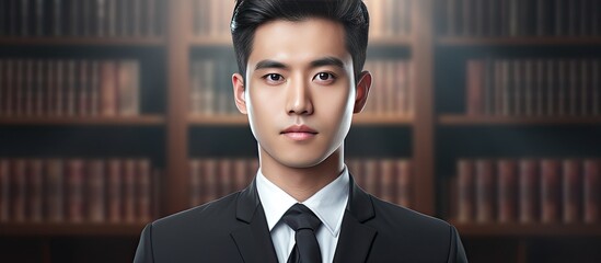 Composite image of a young Asian man with text for World Day for International Justice celebrating equality and human rights in law on July 17