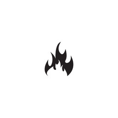 black fire logo icon template vector