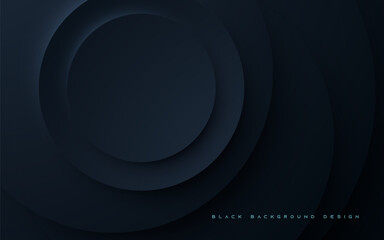 Abstract black circle shape light and shadow background