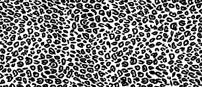 Leopard skin fur print pattern for trendy and luxurious 80s fashion clothing design