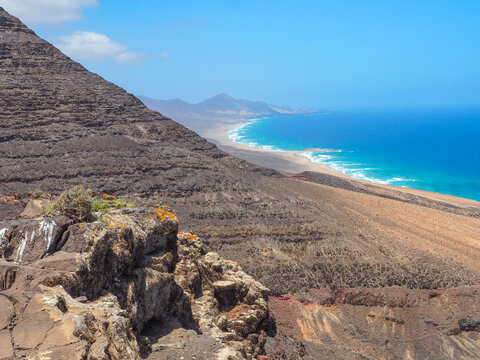 Wandern auf Fuerteventura - Blick auf die Westk&uuml;ste