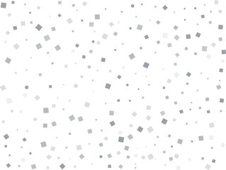 Silver Squares Glittering Christmas Lights Falling Confetti
