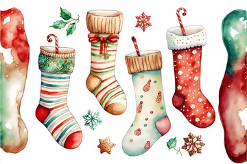 Stockings christmas, socks created with AI