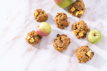 Apple oatmeal cookies