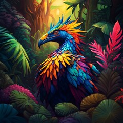 Obraz premium Phoenix the immortal bird