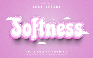 Pink softness pastel 3d text effect editable