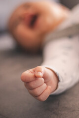 Closed hand of a baby