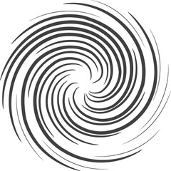 Abstract swirl set dynamic flow black white icon
