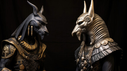 Anubis and Horus. Generative Ai
