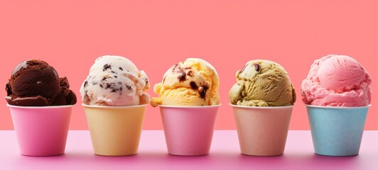large assortment of italian ice cream
