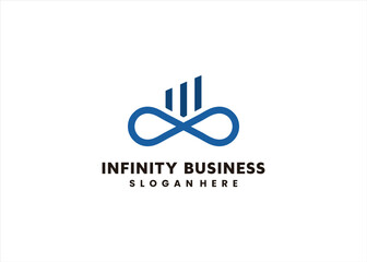 p logo business infinite concept