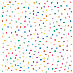 Random colorful Small polka dot seamless pattern background retro vintage vector design - obrazy, fototapety, plakaty