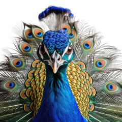 close up of a peacock