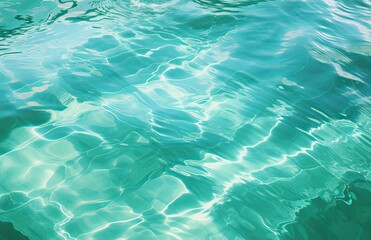 Fototapeta na wymiar beautiful blue water in the pool