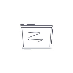 blackboard line icon. school blackboard thin line icon.