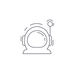 Obraz premium astronaut helmet icon. cosmonaut helmet thin line icon.
