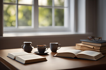 book and coffee cup