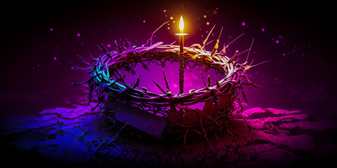 Celebrate and remember the sacrifice of Jesus Christ at Calvary Think of the passion and suffering that Jesus endured for the salvation of mankind The crown of thorns symbolizes pain and humiliation,