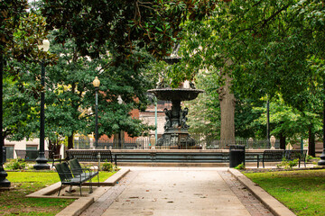 Fountain in the Park, Downtown, Memphis, Tennessee 