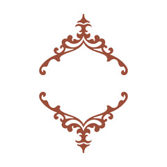 abstract floral frame