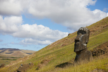 Fototapeta na wymiar Moai auf der Osterinsel