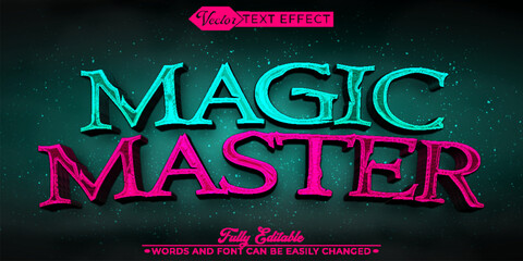 Magic Master Vector Editable Text Effect Template