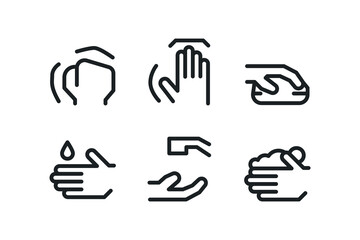 Dashed Outline Icons Pack for UI. 